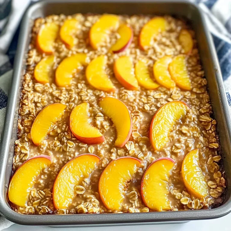 Peach Baked Oatmeal