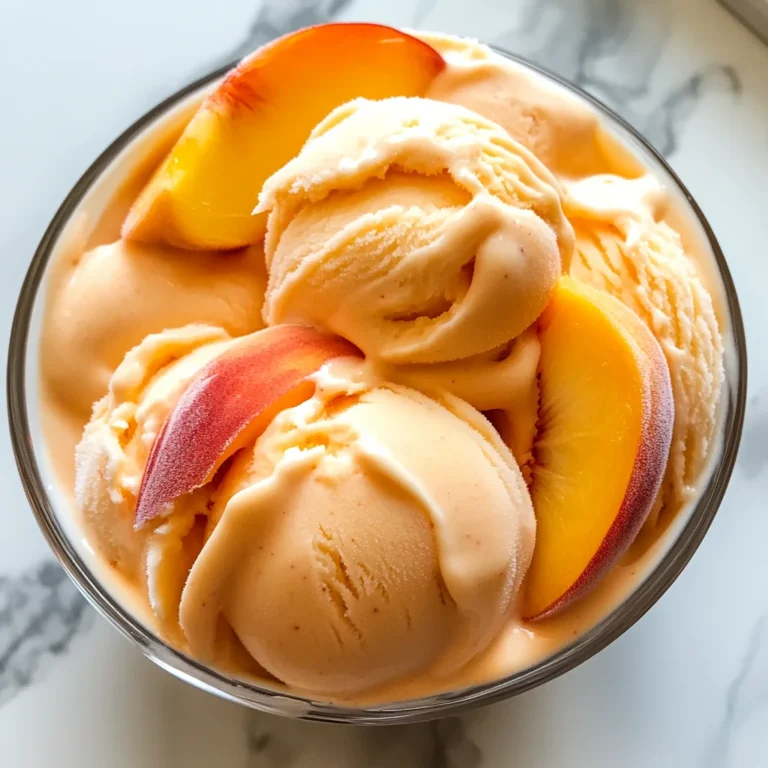 Peach Greek Frozen Yogurt