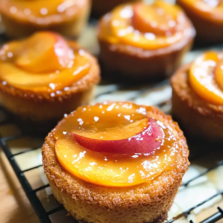 Peach Upside Down Mini Cakes