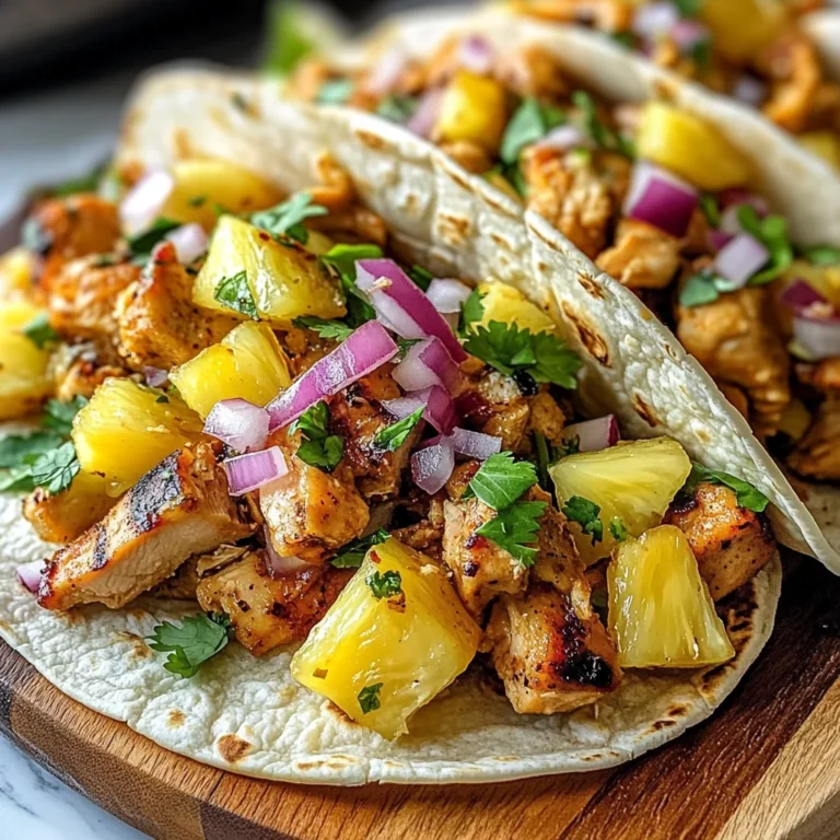Pineapple Chicken Tacos