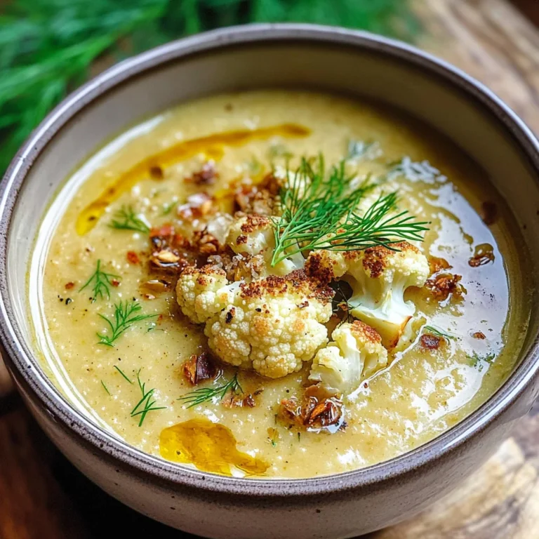Roasted Cauliflower Soup