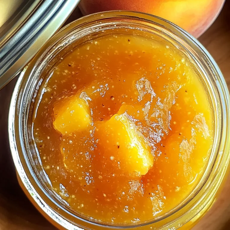 Small Batch Vanilla Peach Jam