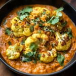 Spice-Roasted Cauliflower in Coconut Tomato Sauce with Lentils