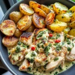 Spicy Lemon Garlic Chicken Alfredo with Pesto