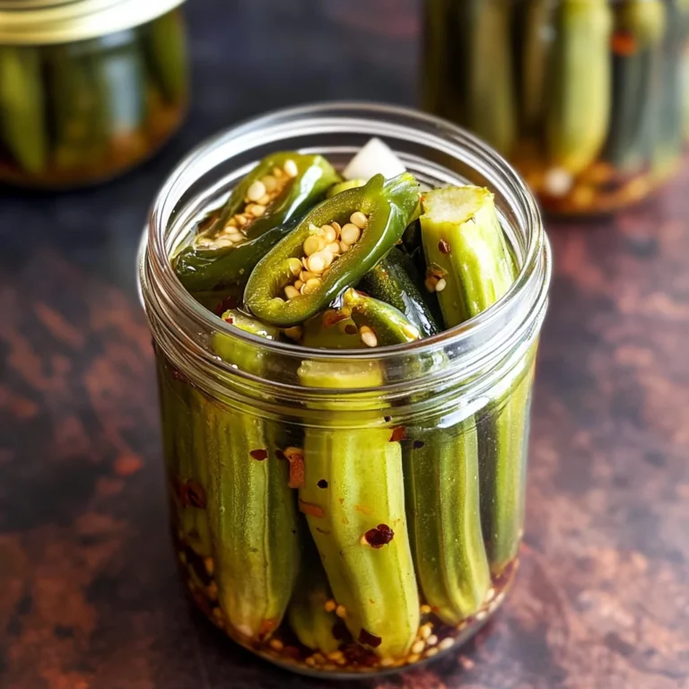 Spicy Pickled Okra