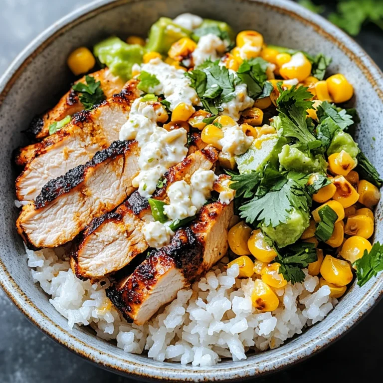Street Corn Chicken Rice Bowl Recipe
