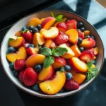 Summer Peach Fruit Salad