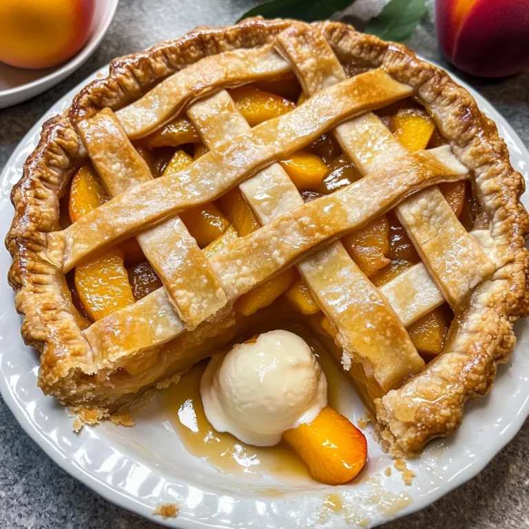 The Best Peach Pie