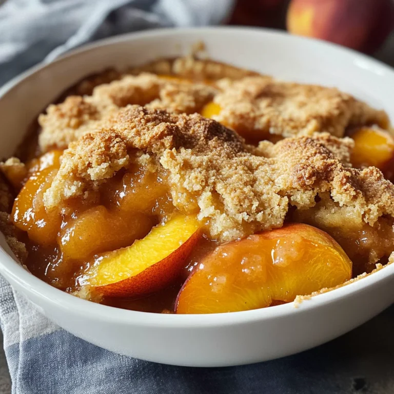 The Easiest Southern Peach Cobbler