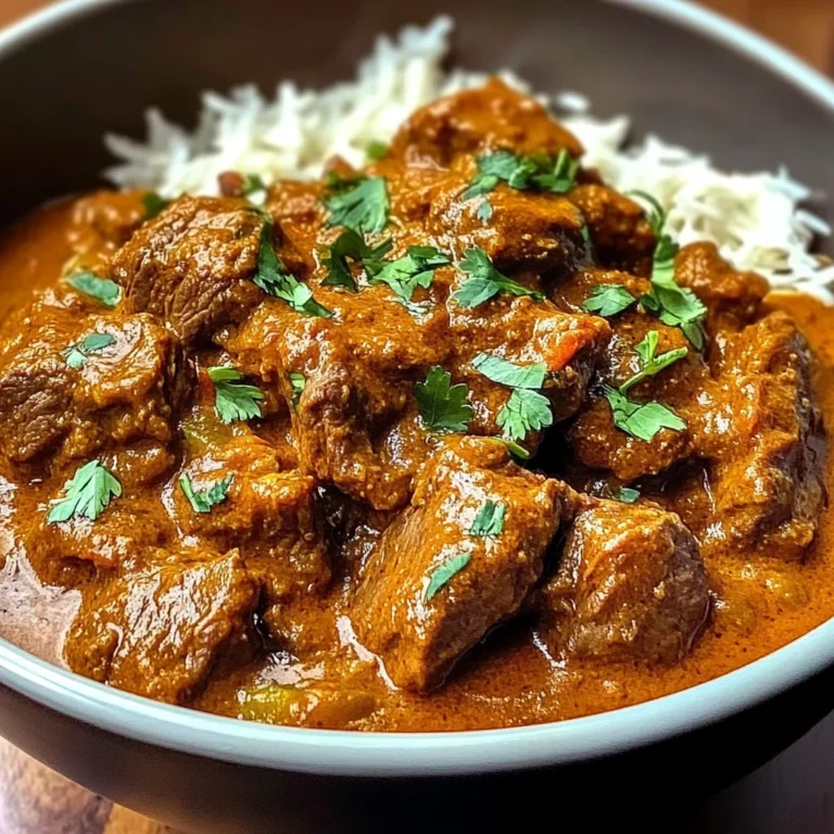 Beef Curry Simmered in Coconut Milk with Fragrant Spices