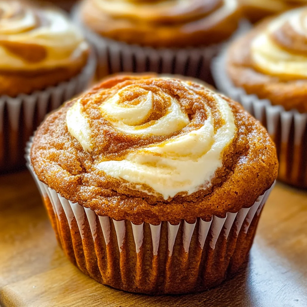 Best Swirled Pumpkin Cream Cheese Muffins