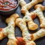 Cheesy Halloween Breadstick Bones