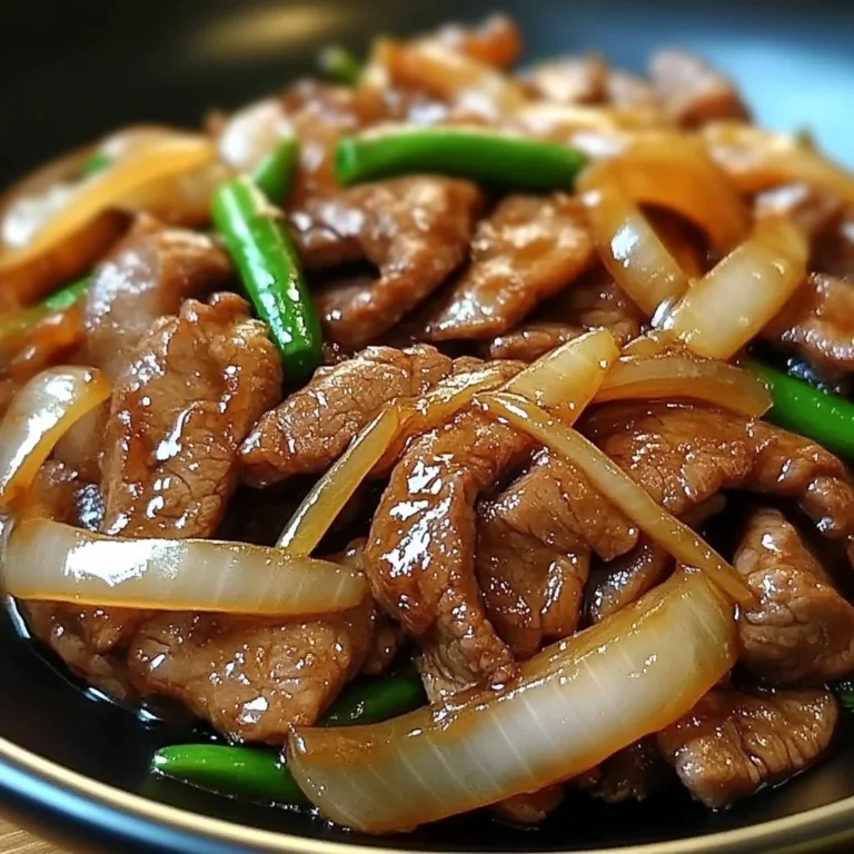 Chinese Beef Stir Fry with Caramelized Onions