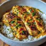 Creamy Peri-Peri Chicken Over Garlic Rice
