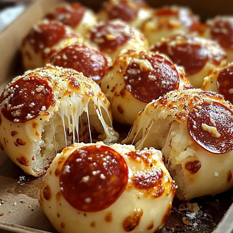 Easy Pepperoni Pizza Bombs