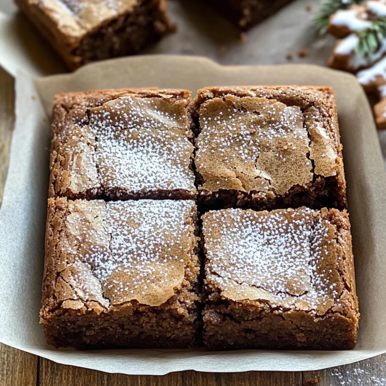 Gingerbread Brownies