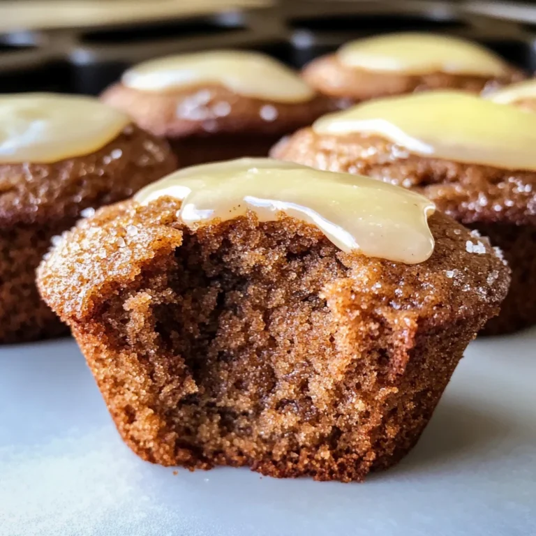 Glazed Gingerbread Muffins