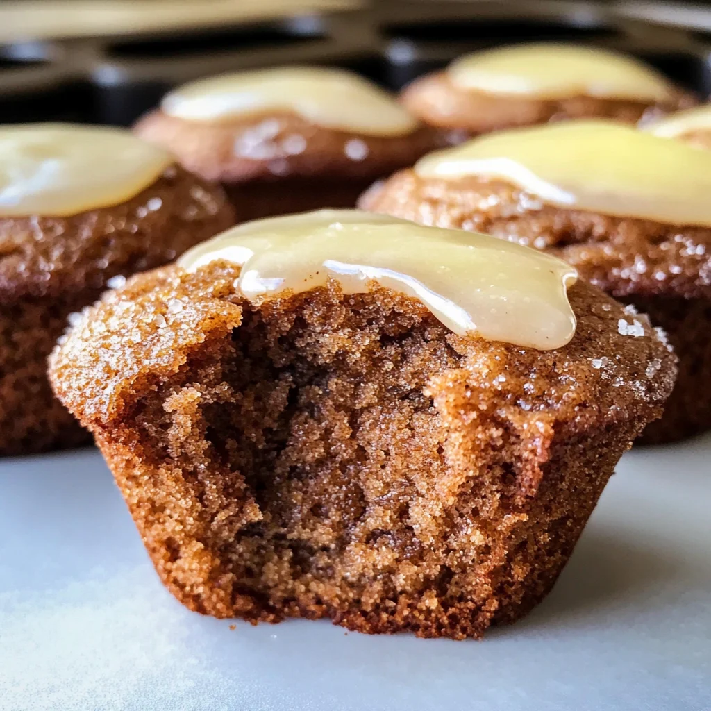 Glazed Gingerbread Muffins