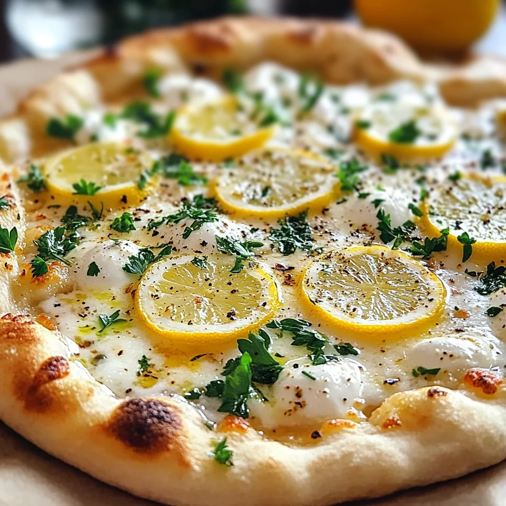 Lemon Pizza with Fresh Herbs