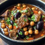 Moroccan Lamb Tagine with Prunes, Chickpeas & Warm Spices