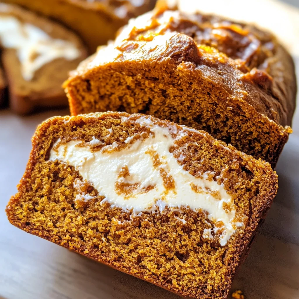 Pumpkin Cream Cheese Bread