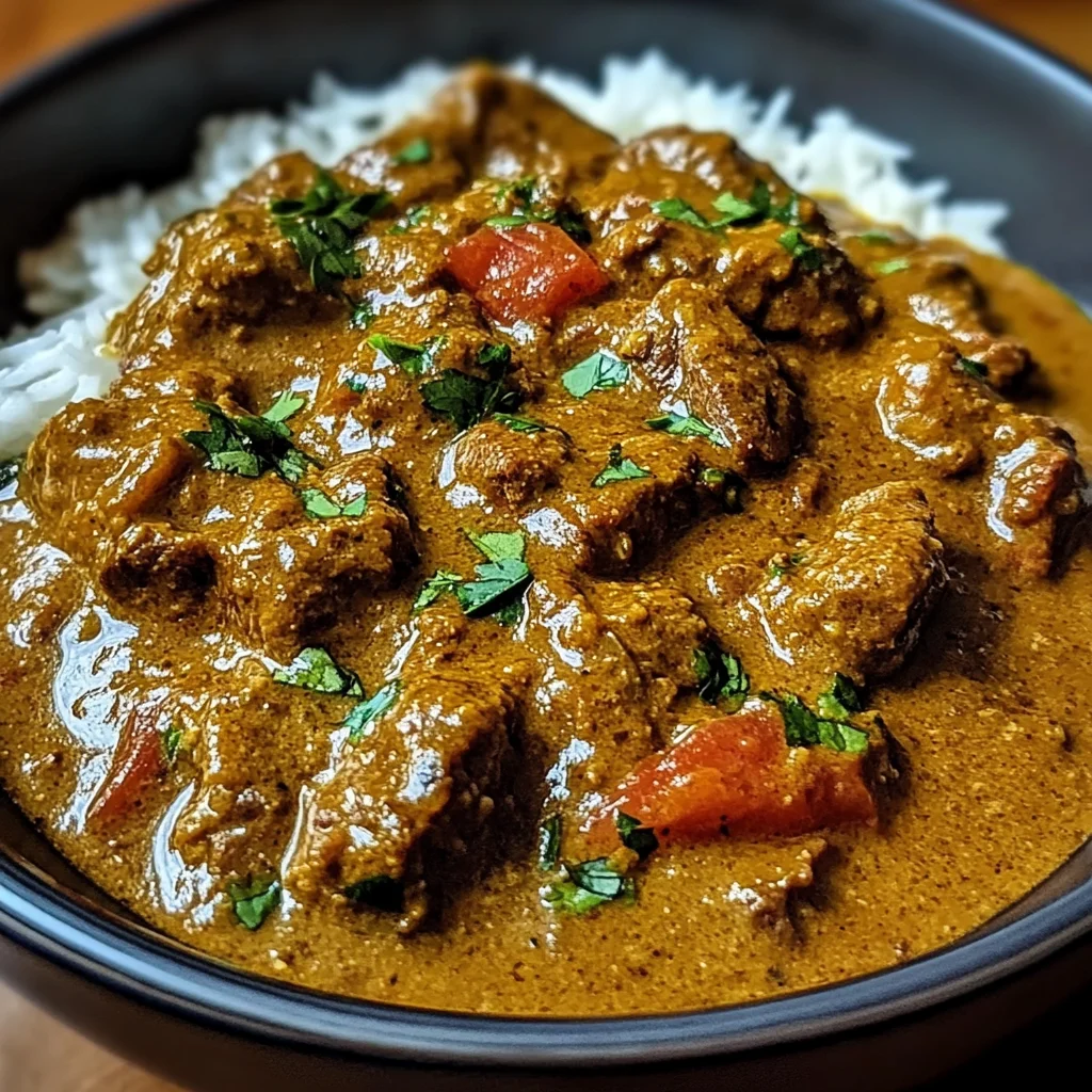 Slow-Simmered Beef Curry in Creamy Coconut Sauce