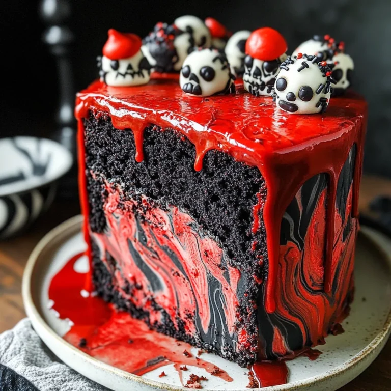 Spooky Halloween Marble Cake