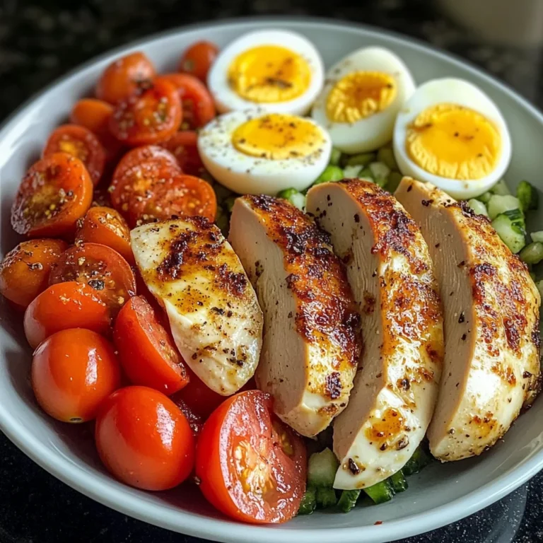 Tomato-Lovers Protein Plate with Chicken & Eggs