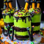 Witches Brew Halloween Cake Jars