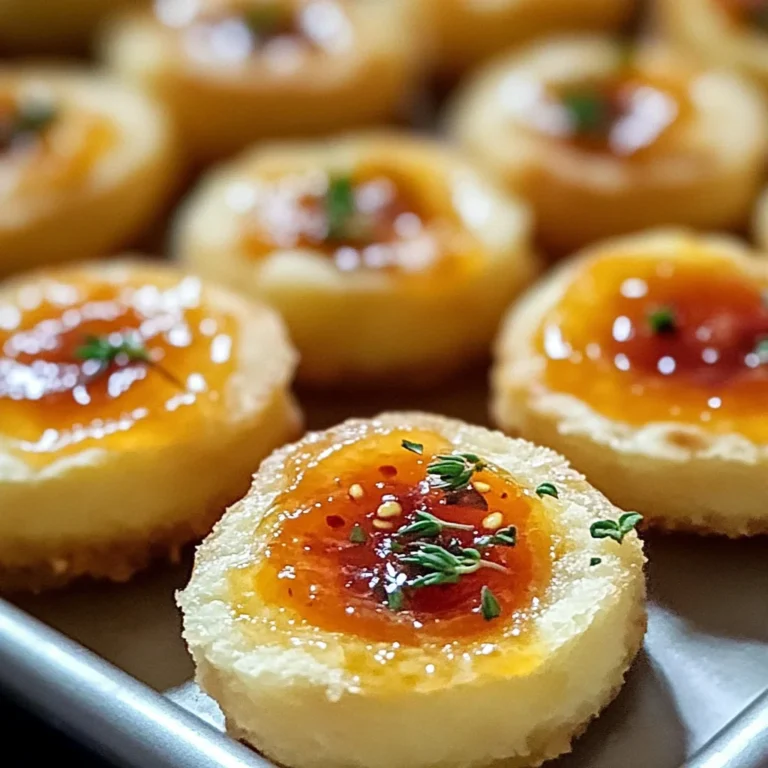 Cheesy Thumbprint Appetizers with Hot Pepper Jelly
