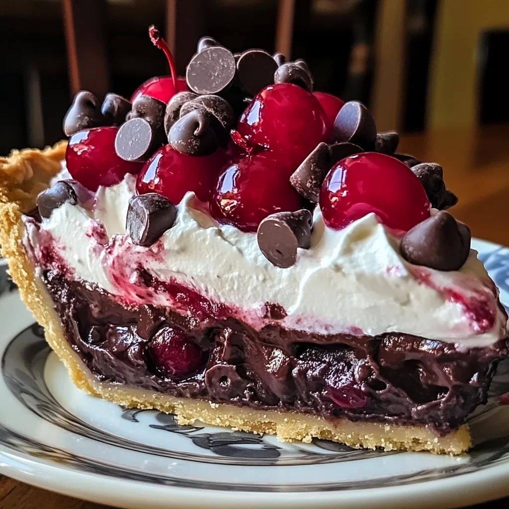 Chocolate Cherry Cream Pie