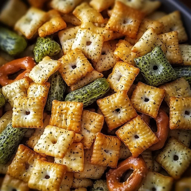 Dill Pickle Chex Mix: A Tangy Snack Sensation