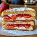 Fried Strawberry Cheesecake Sandwiches