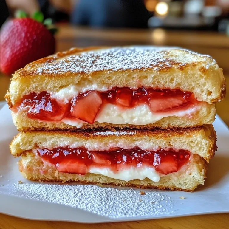 Fried Strawberry Cheesecake Sandwiches