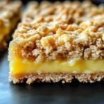 Lemon Oatmeal Crumble Bars