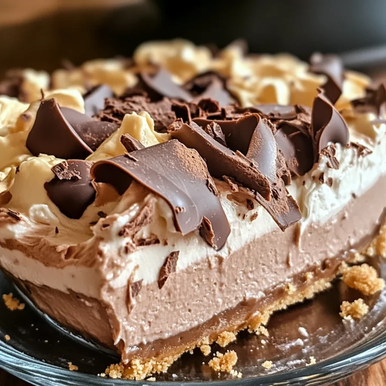 No-Bake Cream Cheese Peanut Butter Pie with Chocolate Whipped Cream