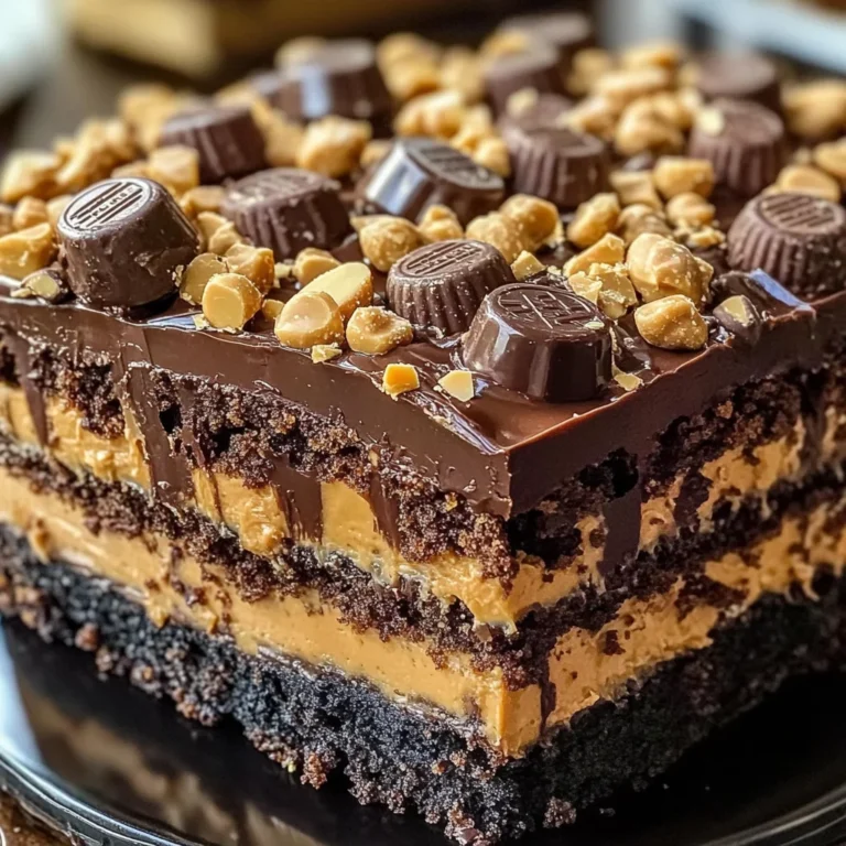 Reese’s Peanut Butter Earthquake Cake