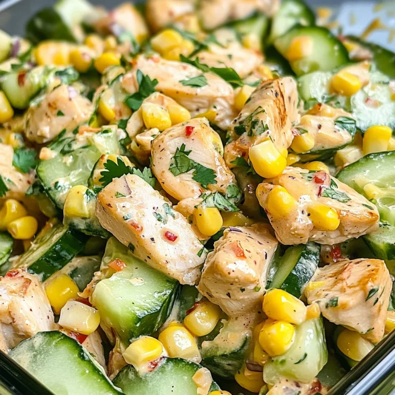 Street Corn Creamy Cucumber Salad