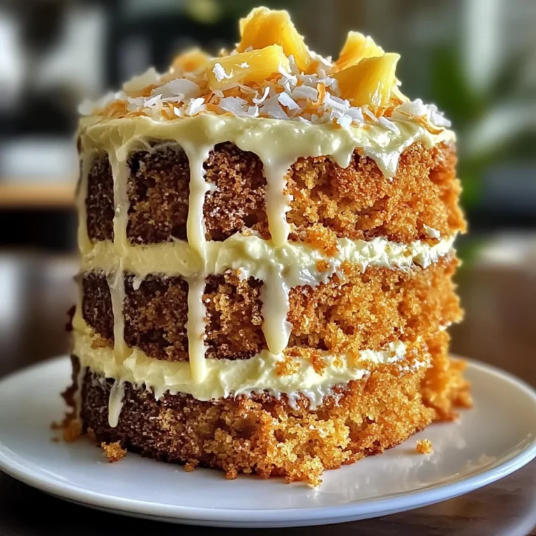 Hawaiian Carrot Pineapple Cake – A Tropical Twist on a Classic Favorite