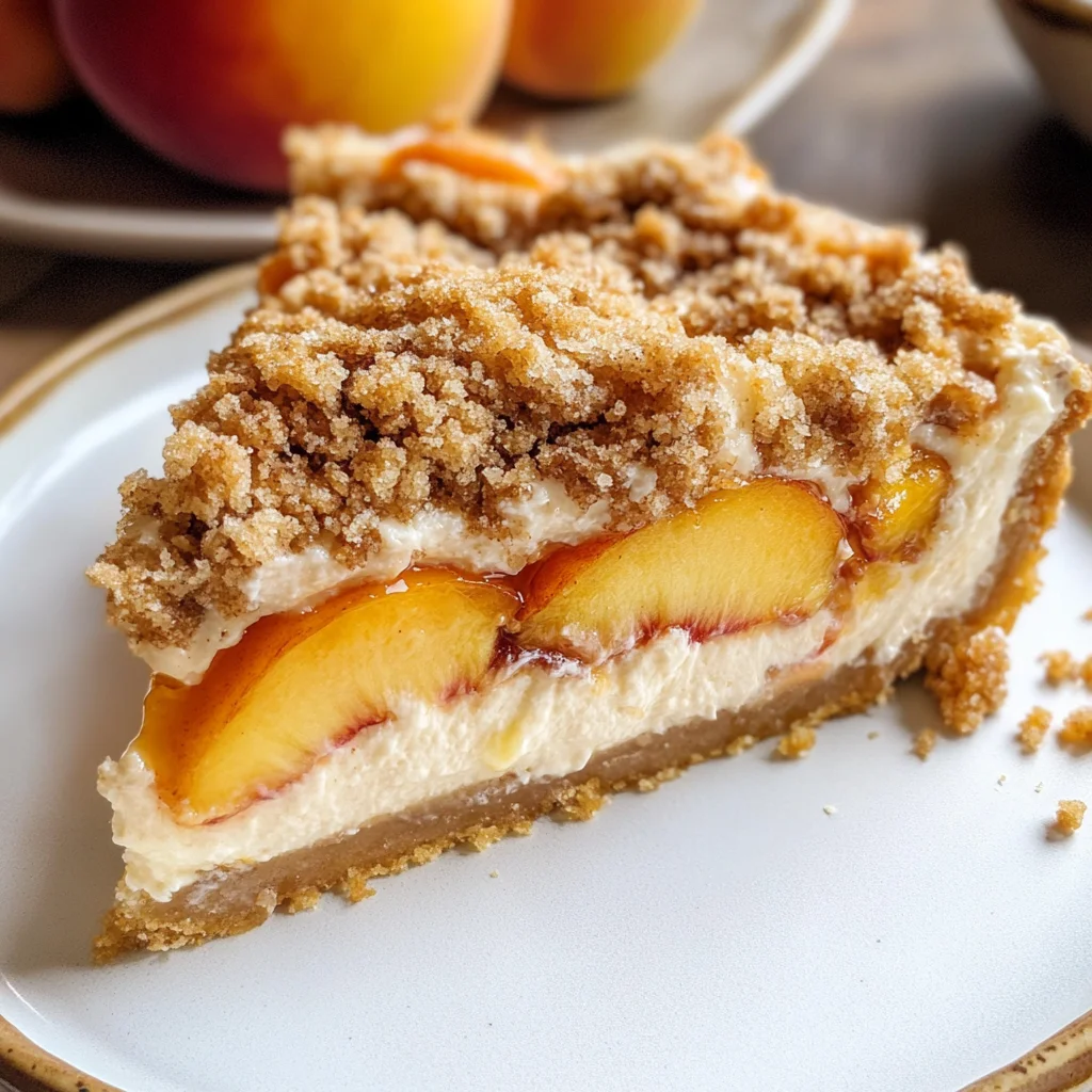 Peach Crumble Cheesecake