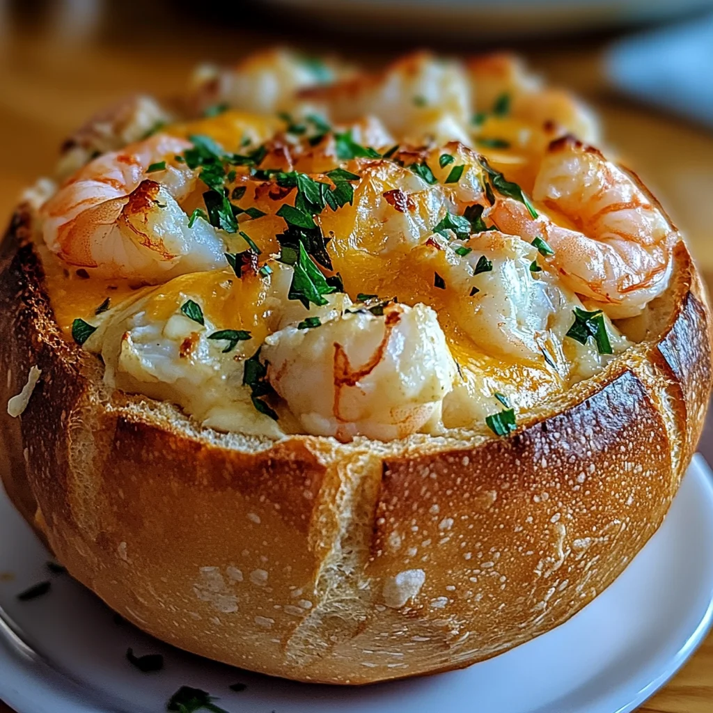 Stuffed Seafood Bread Bowl