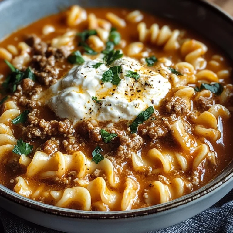 Easy Lasagna Soup Recipe: Cheesy Beef & Tomato Pasta