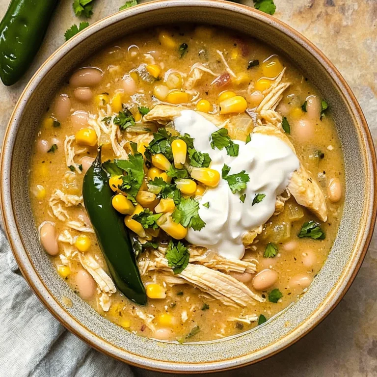 Healthy White Chicken Chili