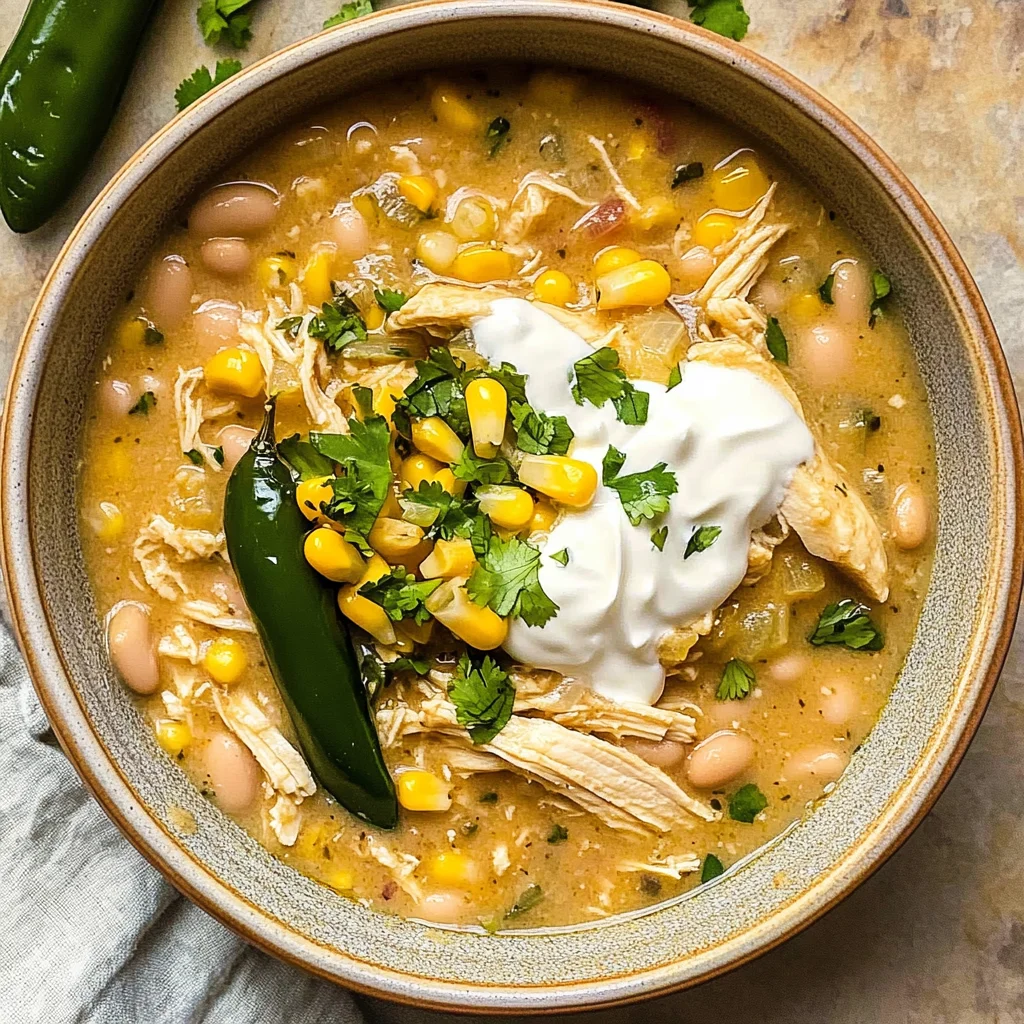Healthy White Chicken Chili