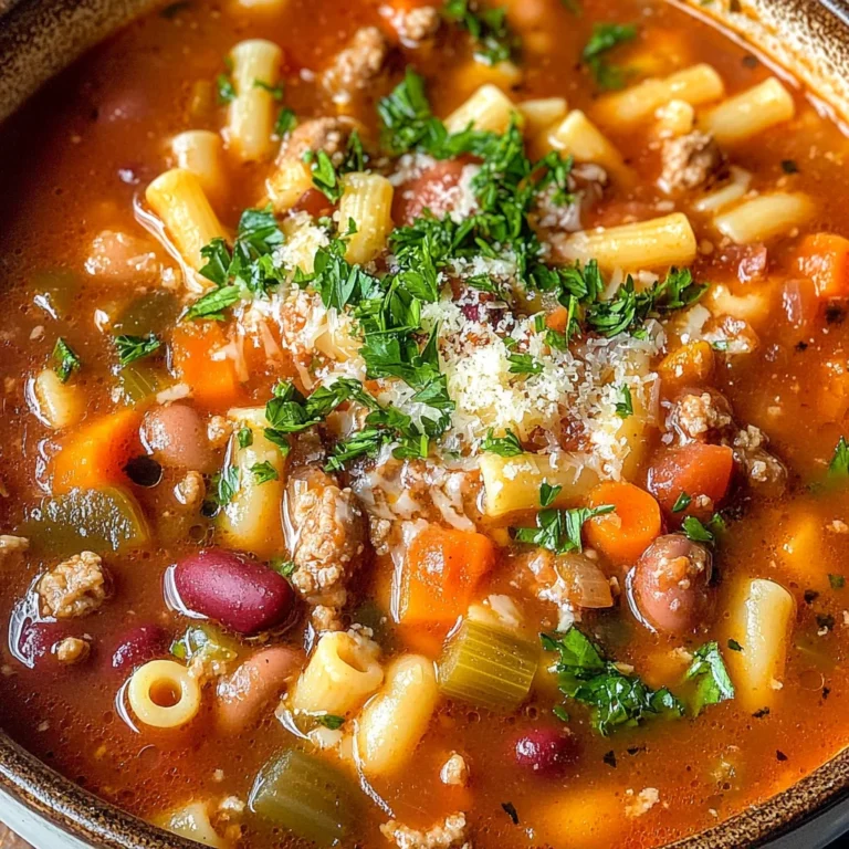 Hearty Pasta Fagioli Soup