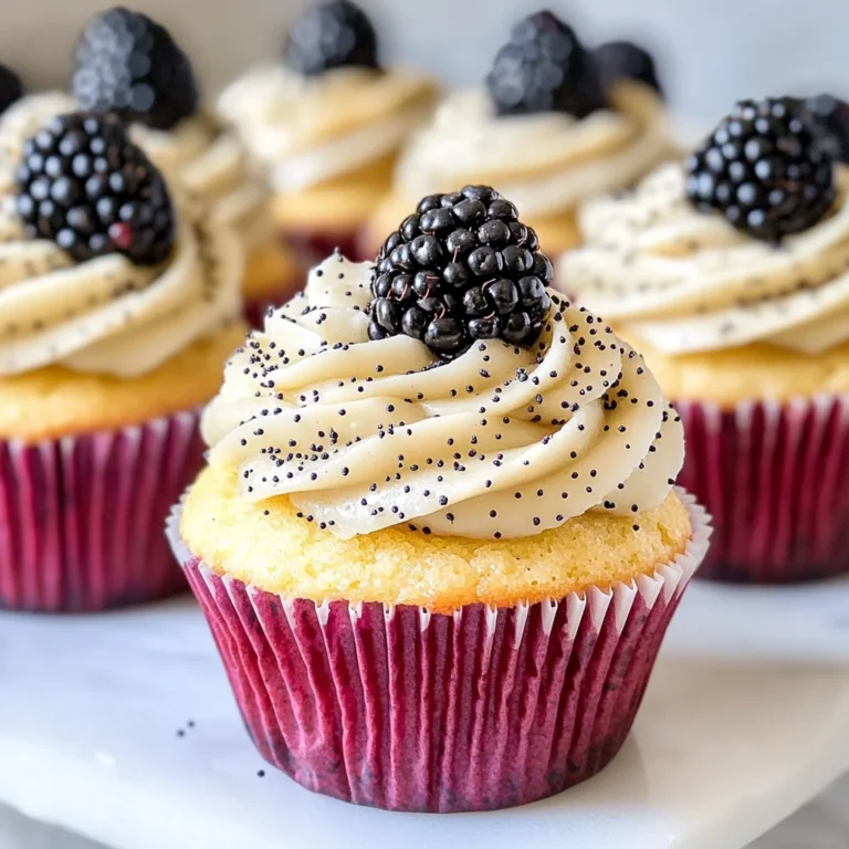 Lemon Poppy Seed Cupcakes