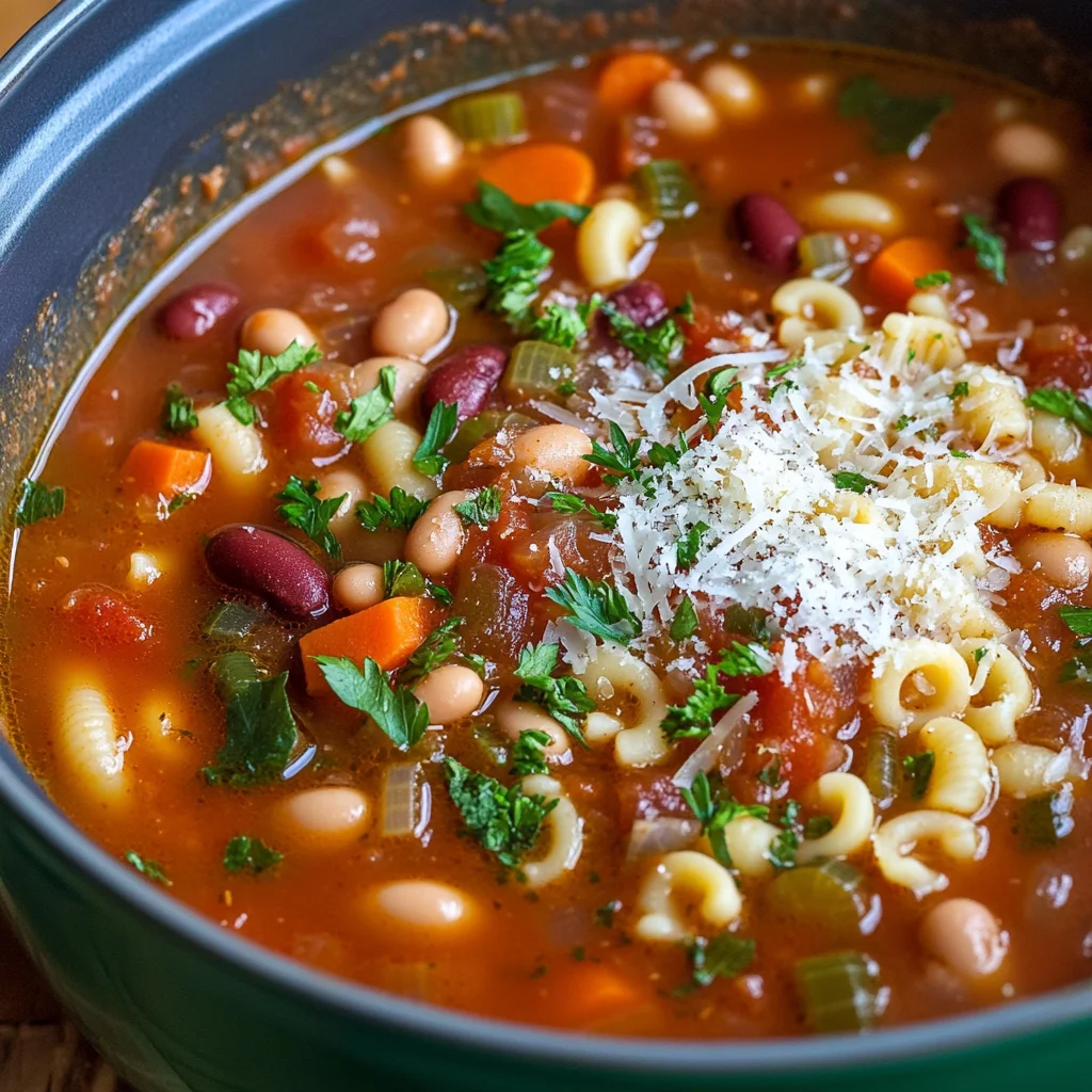 Pasta e Fagioli Soup {Olive Garden Copycat Recipe}