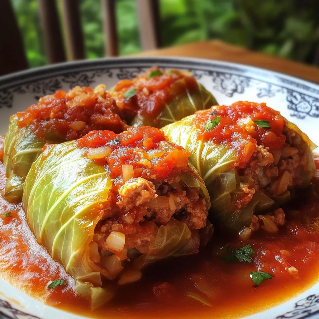 Polish Stuffed Cabbage Rolls: Comforting Flavor