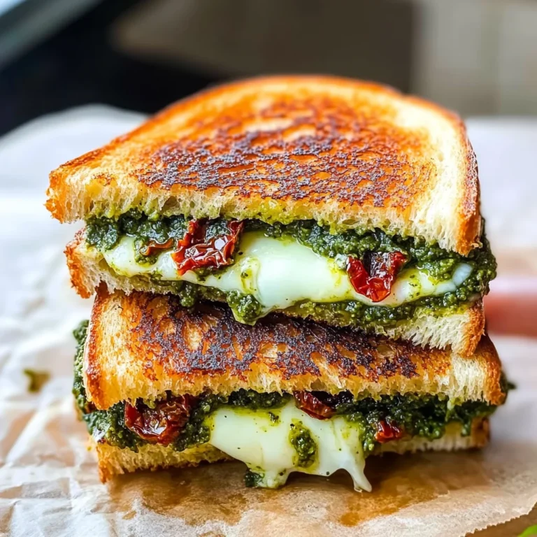Sourdough Pesto Grilled Cheese