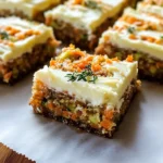 Spiced Ginger Carrot and Zucchini Bars with Lemon Cream Cheese Frosting